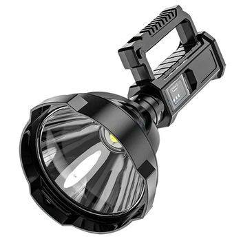 Lampa Āra LED Portatīvie Lukturīša Turētājs Lampas Augstas Jaudas Ūdensizturīgs USB Lādējamu Spēcīgu Gaismas Prožektoru
