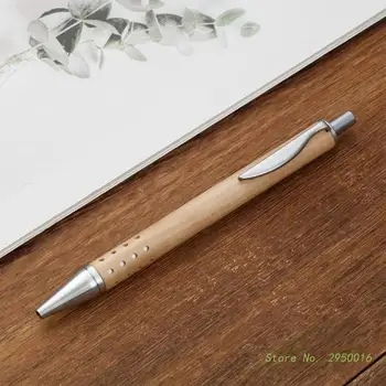 Bagāžnieka Lodīšu Pildspalvas Kļavas Koka Darbu Pildspalva 0.7 mm Melna Tinte Lodīšu Pildspalvas Pildspalvu, Paraksts Rakstīšanas Pildspalva Biroja Skola