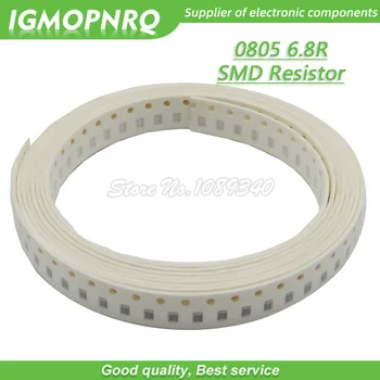 300pcs 0805 SMD Rezistors, 6.8 ohm Chip Rezistors 1/8W 6.8 R 6R8 omi 0805-6.8 R
