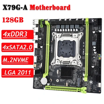X79G-Desktop Mātesplatē PCIe 3.0 LGA 2011 Serveri Spēļu Mātesplati Gigabit Tīkla Karte, 4 Kanālu DDR3 Atmiņas 128G