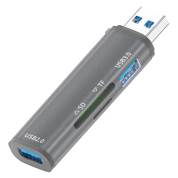 5 in 1 USB 3.0 Karšu Lasītājā Telefona Micro SD Karšu Lasītājs, USB 2.0 TF Karšu Lasītājs Atmiņas Karšu Lasītāji Un Adapteri PC Klēpjdators