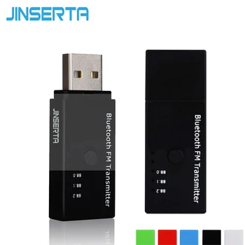 JINSERTA USB Bluetooth 5.0 FM Raidītājs Bezvadu FM Modulators, Auto Bluetooth Brīvroku Komplekts Mūzikas Atskaņotāju, iPhone, Samsung