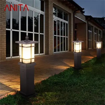 ANITA Āra Zālienu Lampa, Solar LED Ūdensizturīgs Mūsdienu Terases Dārzu Gaismas Uz Mājas Lieveņa Garden Villa