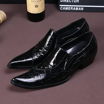Choudory itālijas vīriešu kurpes zīmoli ir Liela black vīriešu oxfords kāzu mokasīni puse kurpes īstas ādas kleita, kurpes vīrietis
