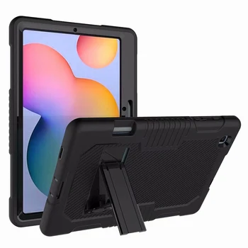 Lieljaudas Triecienizturīgs Case for Samsung Galaxy Tab S6 Lite 10.4 SM-P610 SM-P615 Tablete Būtiska Bērniem Segtu ar Pildspalvu Turētājs, Statīvs
