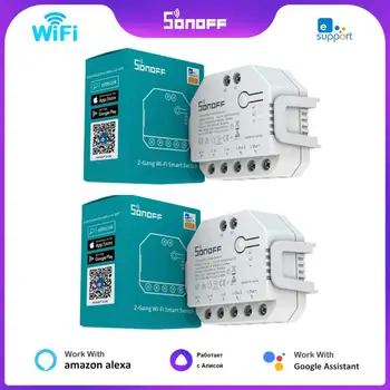 SONOFF MINI WIFI Smart Switch DUALR3/R3 Lite 2 Banda Dubulto Releju Modulis Jaudas Mērīšanas Smart Mājās Pa EWeLink Alexa, Google Home