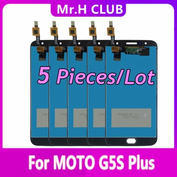 5 Gabali LCD Motorola Moto G5S Plus XT1802 Xt1803 XT1805 Xt1086 Displejs, Touch Screen Digitizer Montāža Aizstāt Remonts