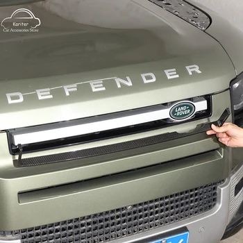Land Rover Defender 110 2020-2022 Nekustamā Oglekļa Šķiedras Auto Bufera Centrs Restes U-Rāmja Auto Eksterjera Molding Piederumi