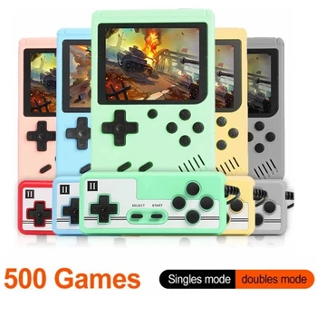 500 Spēlēs 1 Rokas Spēle Spēlētājs Retro videospēļu Konsoles Portatīvo Kabatas Spēļu Konsole, Mini Portatīvais Atskaņotājs Bērniem Dāvanu