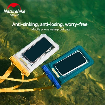 Naturehike IPX8 Ūdensizturīgu Tālruni, Ja Maisiņš Maisiņš Peldēšana Daivinga Noslēgtā Leakproof Touchscreen Lielo Kameru Logu Floatable