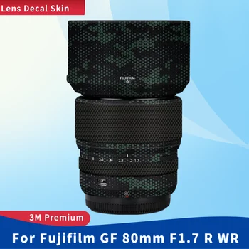 Par Fujifilm GF 80mm F1.7 R WR Decal Ādas Vinyl Wrap Filmu Kameras Objektīvs Ķermeņa Aizsardzības Uzlīme Aizsargs Mētelis