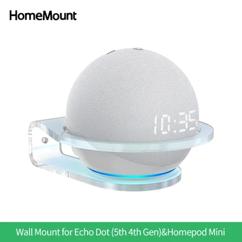 HomeMount Sienas Stiprinājums Alexa Echo Dot 5 4 3rd Gen Echo pop HomePod Mini Stabilu Noietu Stiprinājumi Turētājs Kosmosa Taupīšanas Turētājs