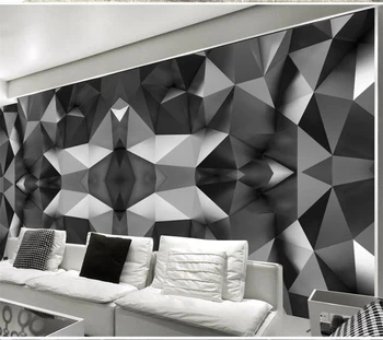 wellyu Pielāgota lielu sienu krāsotājs ar vienkāršu ģeometrisko līniju laukums TV dīvāns fona sienu dekoratīvā krāsošana sienas