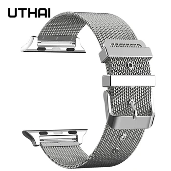 UTHAI P42 Watchbands Piemērots Apple Skatīties Apple Skatīties Joslas ar 3. un 4. Paaudzes Milanese pulksteņu siksniņas