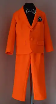 Jaunākās Apelsīnu Bērnu Brīvā laika Apģērbu Komplekti, Baby Boy Apģērbs Bikses Džentlmenis Uzvalks Kāzām Oficiālu Apģērbs, Kostīmi, 2 Gab.