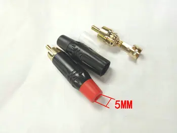 20pcs Vara Zelta Pārklājumu RCA Male Plug lodēšanas pieslēgvietas adapteris Tirdzniecība