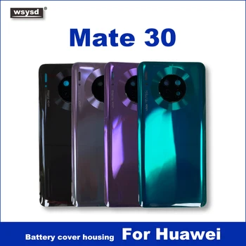 Par Huawei Mate 30 Akumulatora Vāciņu Aizmugurējā Stikla Durvju Mājokļu Huawei Mate30 Akumulatora Vāciņu Ar Kameru