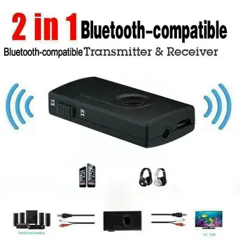 Bluetooth 5.0 Raidītājs Uztvērējs 2-in-1 Bezvadu 3.5 mm V4.2 un A2DP AVRCP Jack Adapteri Bluetooth F0F8
