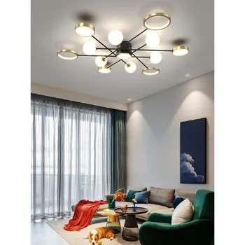 LED griestu lampas Radošo mūsdienu Ziemeļvalstu dzīves telpas vienmērīga apgaismojuma regulēšana, guļamistabas mēbeles, ēdamistabas virtuves decoration, gaismas lampas