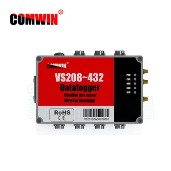 Multi-kanālu, kas Vibrē Virkni Sensoru, Datu ieguves un Raidītāju VS208~432 USB 4G MODBUS 232/485