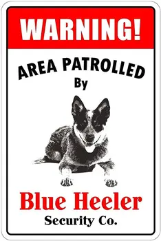 Zila Heeler Suns Vintage Metāla Skārda Zīme, Vīriešu, Sieviešu Apsardzes Zonas Patruļa, Lauku mājas Sienas Dekori Bārs, Restorāns metāla zīme