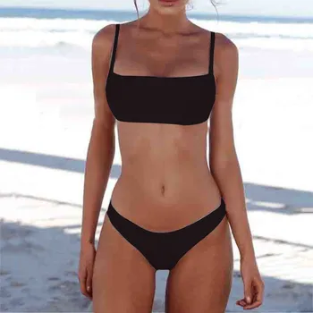 Cietie Krāsas Bikini, Sandales Sieviešu Lenta Peldkostīmi 2023 Sieviešu Sexy Peldkostīms Brazīlijas Bikini Komplekts Underwire Peldkostīms Bather