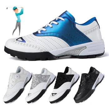 Augstas kvalitātes golfa kurpes Moderns krāsu bremžu pretbloķēšanas golfa apavi Āra ikdienas apavi Kūdra neslīdoša sporta apavi
