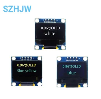 Zila/Balta/ Dzeltena Zila krāsa 128X64 OLED LCD Display LED Modulis par Aveņu Pi, arduino 0.96 I2C IIC Sērijas