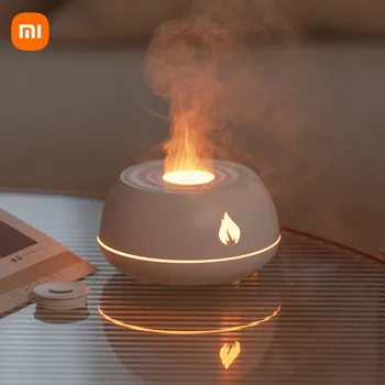 Xiaomi Jaunu Liesmu Aromāta Izkliedētājs Gaisa Gaisa Mitrinātāju Mājās Ultraskaņas Migla Maker Fogger Ēteriskās Eļļas Difusor Krāsu Lampas Attīrītājs