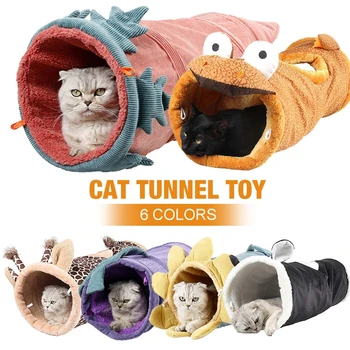 Kaķis Locīšanas Lamanša Tuneli Karikatūra Dzīvnieku Pet Smieklīgi Rotaļlieta Mazo Suņu Audzētavas Kucēni Kaķi, Guļammaiss Silts Ligzdu