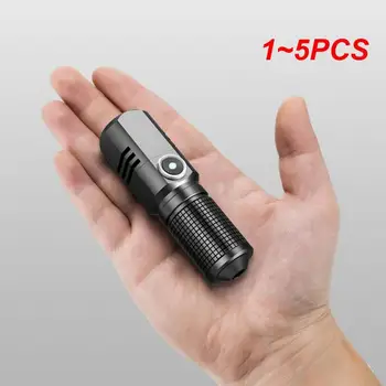 1~5GAB Mini Portatīvo Lāpu 4 CORE P50 LED USB Uzlādējams Lukturis Ar 3 Gaismas Režīmi Izmanto 18650 Akumulatoru lāpu vieglāks militāro