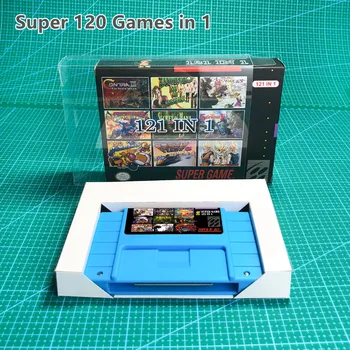 Super 121 1 Retro 16 Bitu Spēles Karti Uz SNES Spēļu Konsole Kasetne EarthBound Super Metroided Chrono Trigger