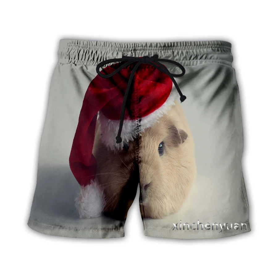 xinchenyuan Jaunas Vīriešu/Sieviešu Ziemassvētku Dzīvnieku, Trušu 3D Iespiesti Gadījuma Šorti Modes Streetwear Vīriešiem Zaudēt Sporta Bikses T714
