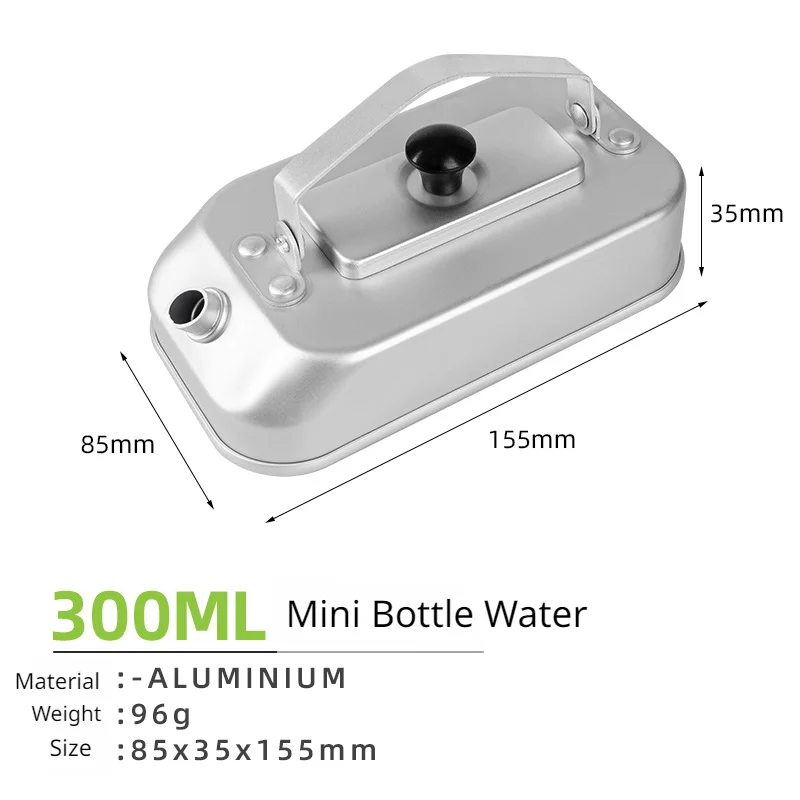 Āra Mini Tējkanna 300ML Ultra-viegls Alumīnija Noslēgtā Ūdens Lodziņā Kempings Portatīvo Pārgājienu Mugursoma Atbrīvot Tējkanna Verdoša Ūdens5